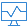 screen with line graph