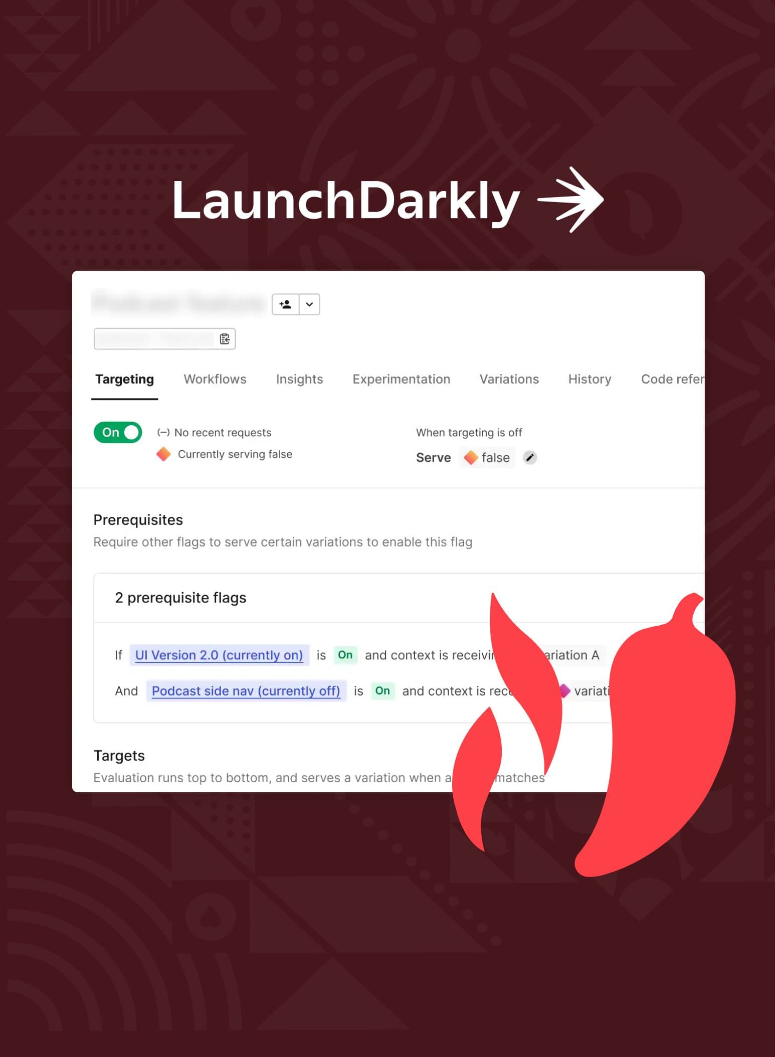 Order at table LaunchDarkly integration